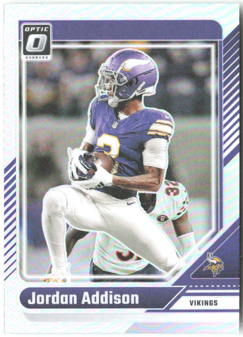 Jordan Addison Donruss Optic - Holo 129 2024 Minnesota Vikings