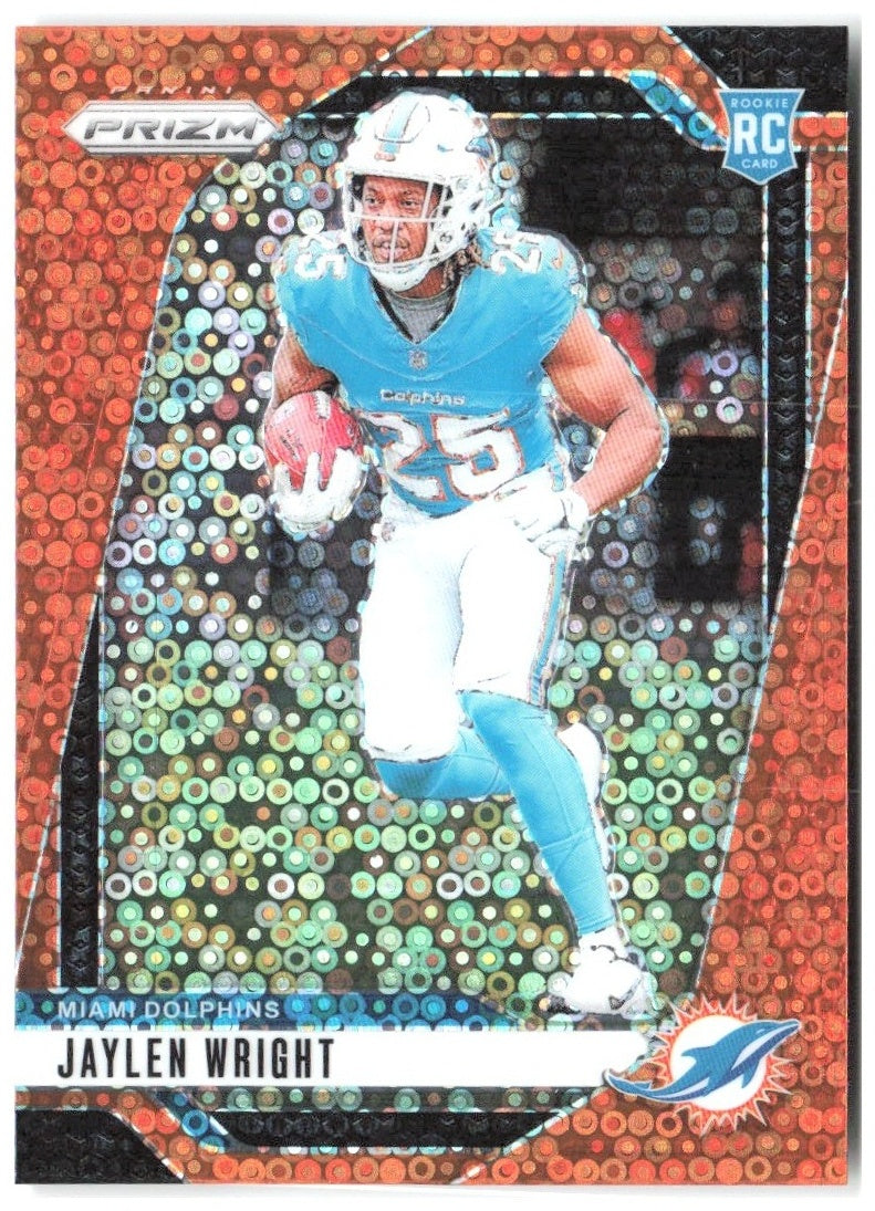 Jaylen Wright Panini Prizm - Disco 348 2024 Miami Dolphins