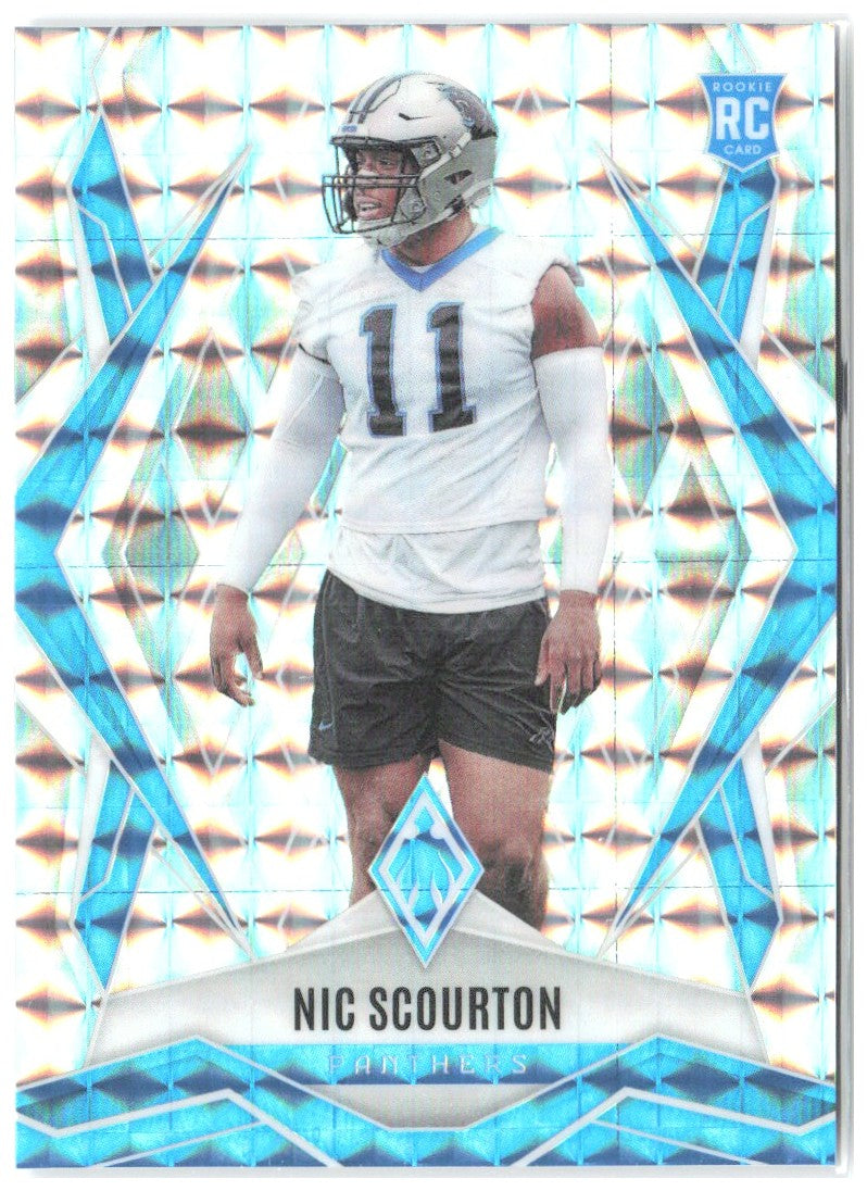 Nic Scourton Panini Phoenix - Silver Pyramids Prizm 231 2025 Carolina Panthers