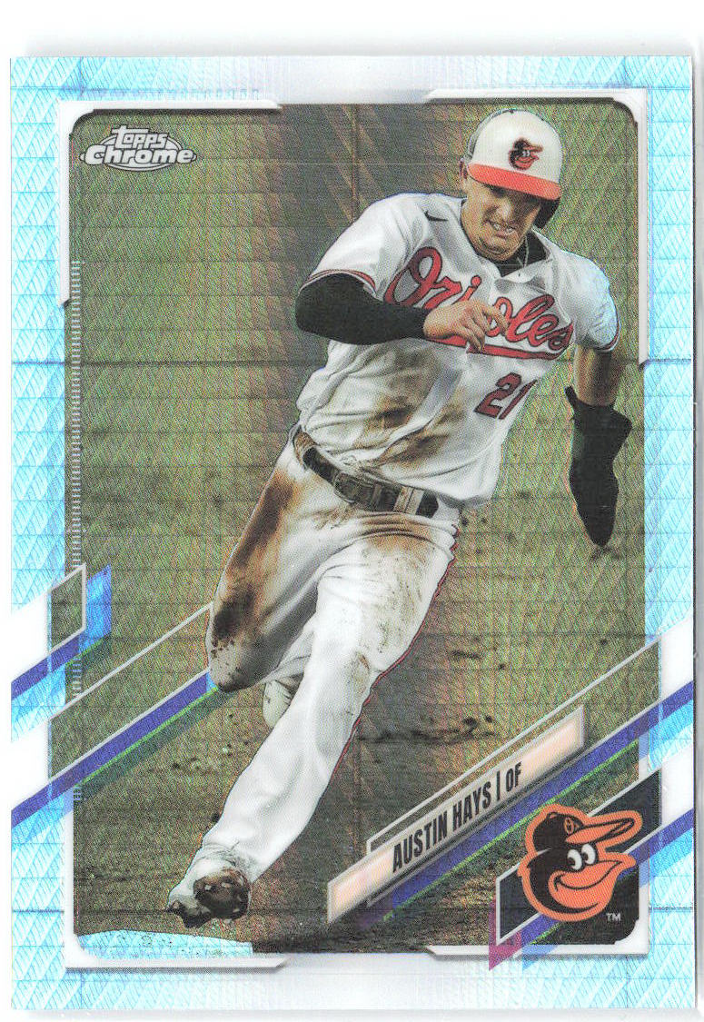 Austin Hays Topps Chrome - Prism Refractor 143 2021 Baltimore Orioles