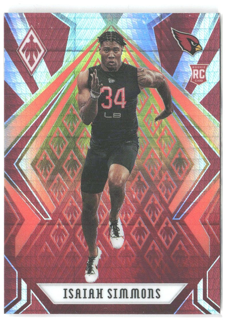 Isaiah Simmons Panini Phoenix - Fire Burst 145 2020 Arizona Cardinals
