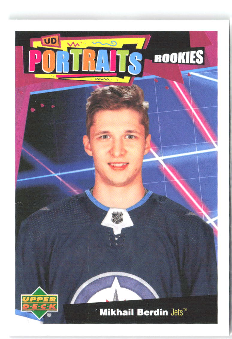 Mikhail Berdin Upper Deck - UD Portraits P-87 2020-21 Winnipeg Jets