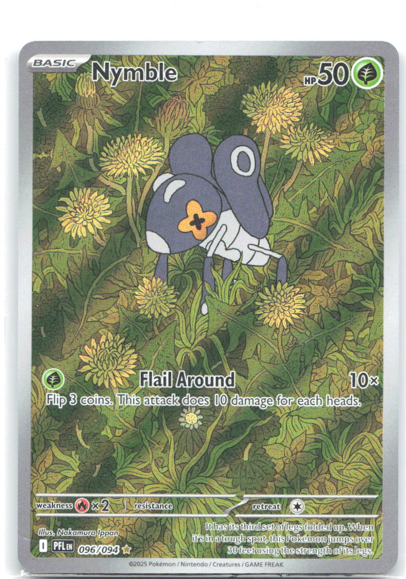 Nymble Holo Illustration Rare ME02: Phantasmal Flames 096/094 NM Nakamura Ippan