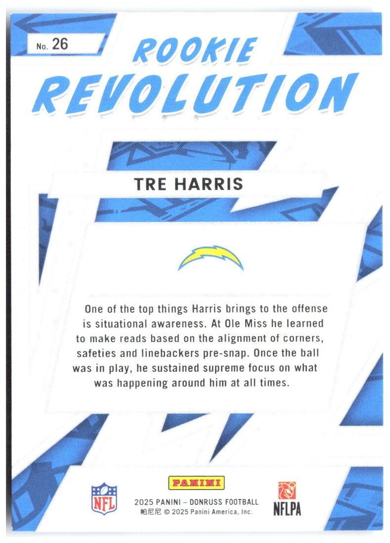 Tre Harris Donruss - Rookie Revolution 26 2025 Los Angeles Chargers