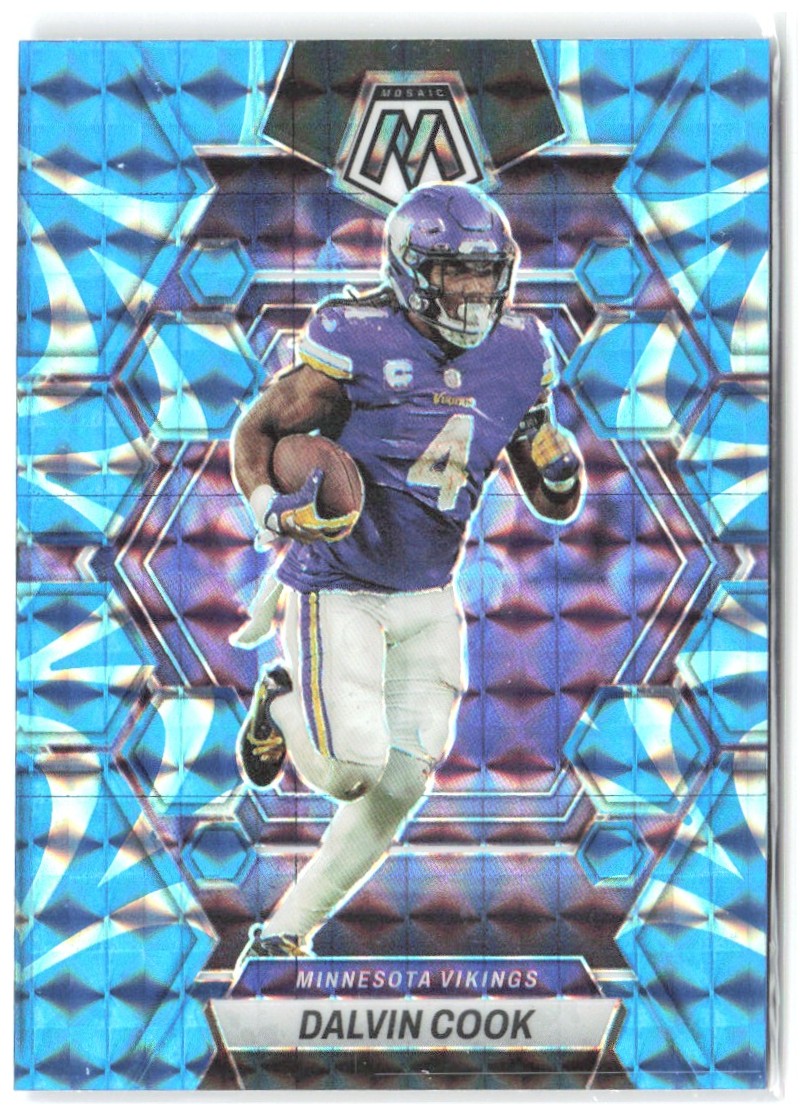 Dalvin Cook Panini Mosaic - Reactive Blue Mosaic 151 2023 Minnesota Vikings