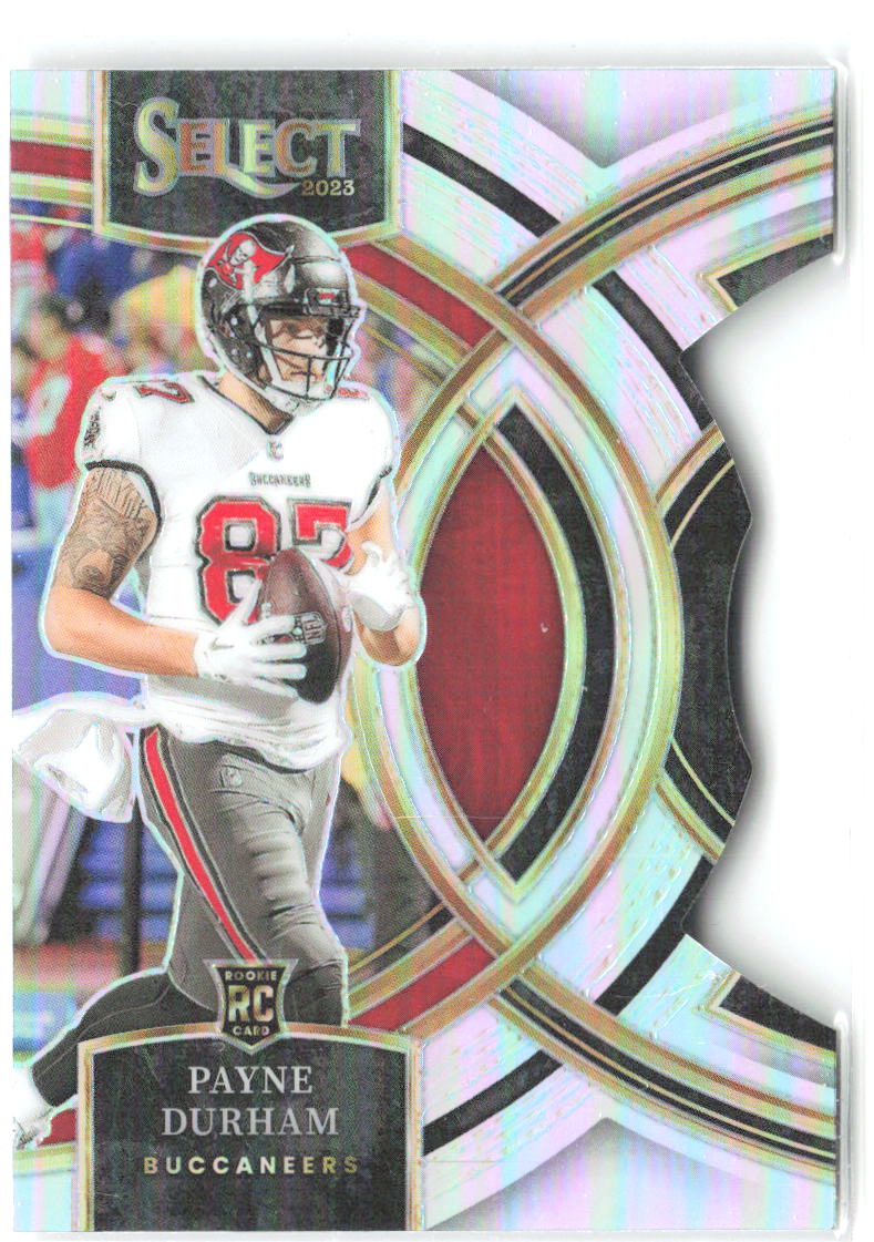 Payne Durham Panini Select Silver Prizms Die Cuts 155 2023 Tampa Bay Buccaneers