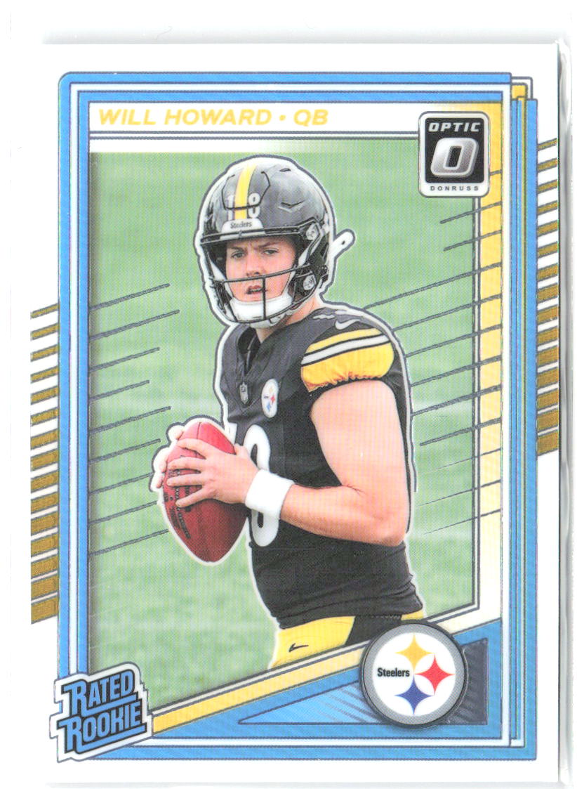 Will Howard Donruss Optic 233 2025 Pittsburgh Steelers RC