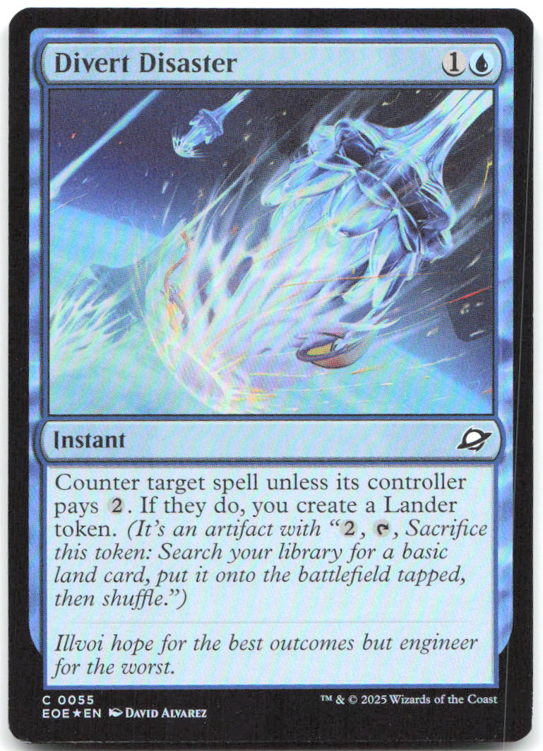 Divert Disaster Foil C Edge of Eternities 55 NM David Alvarez