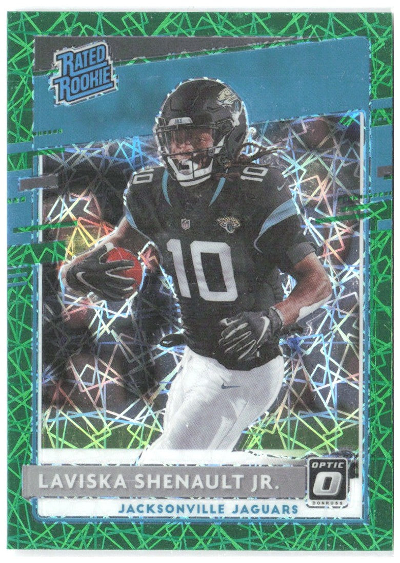 Laviska Shenault Jr. Donruss Optic Green Velocity 168 2020 Jacksonville Jaguars