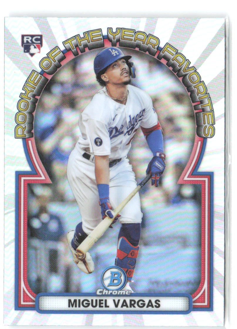 Miguel Vargas Rookie of the Year Favorites Bowman - Rookie of the Year Favorites ROYF-12 NM