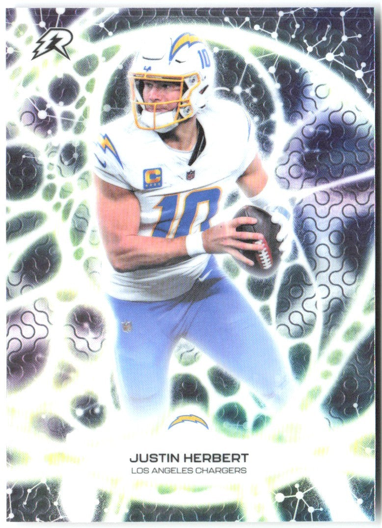 Justin Herbert Topps Resurgence - Protonyx Refractor PT-7 2025 Chargers