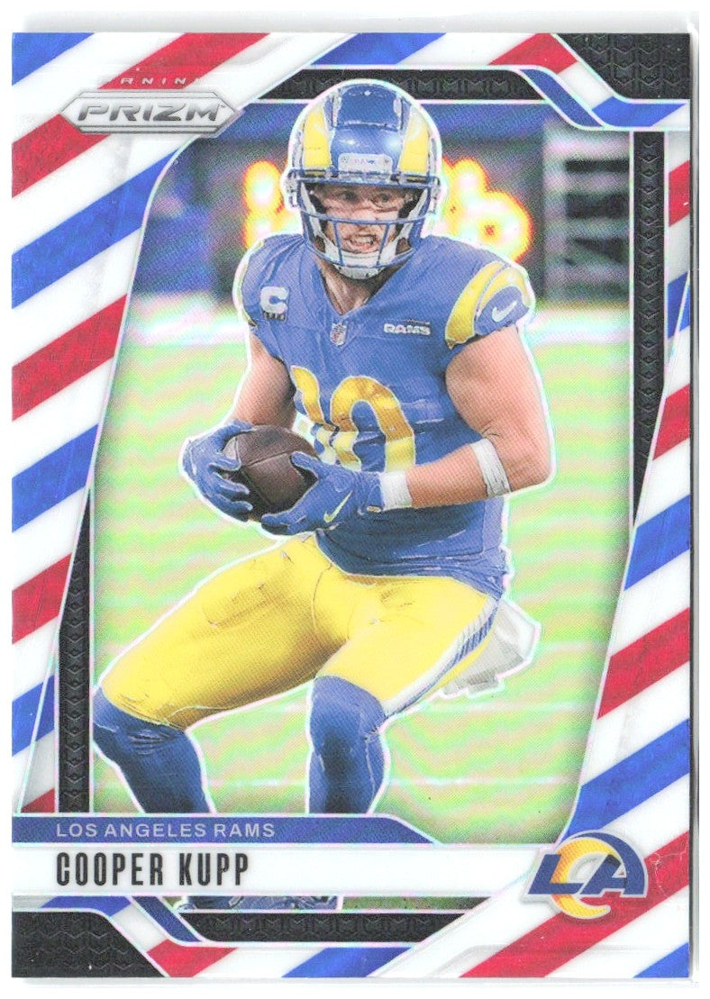 Cooper Kupp Panini Prizm - Red White and Blue 169 2024 Los Angeles Rams