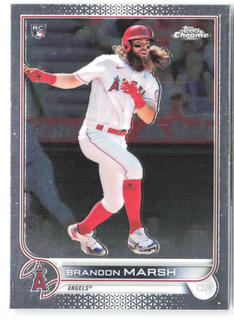 Brandon Marsh Topps Chrome 133 2022 Los Angeles Angels RC