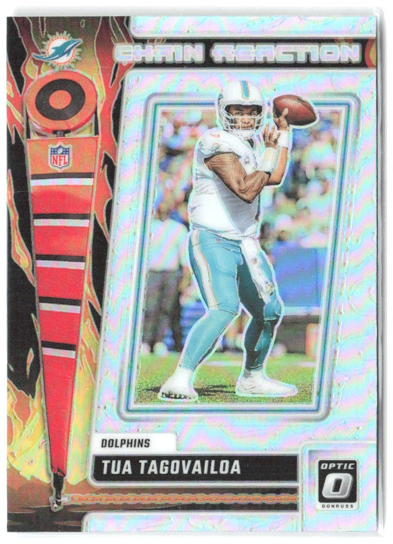 Tua Tagovailoa Donruss Optic - Chain Reaction CR-TT 2023 Miami Dolphins