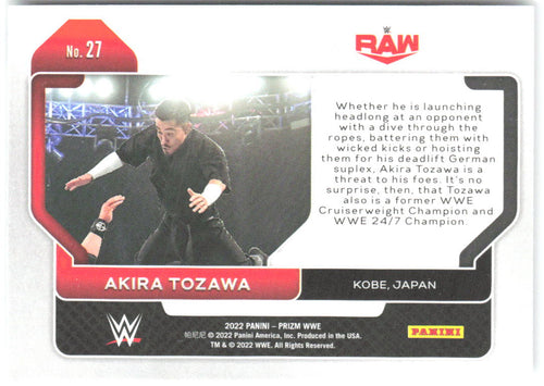 Akira Tozawa Panini Prizm WWE 27 2022