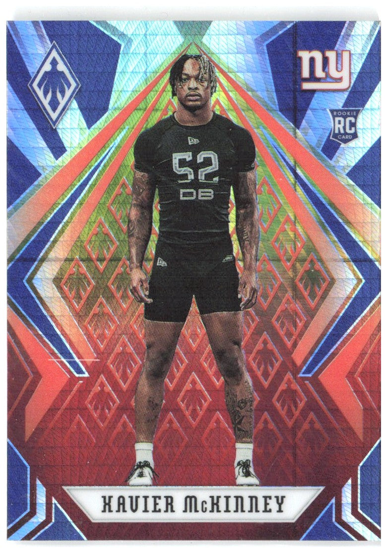 Xavier McKinney Panini Phoenix - Fire Burst 156 2020 New York Giants