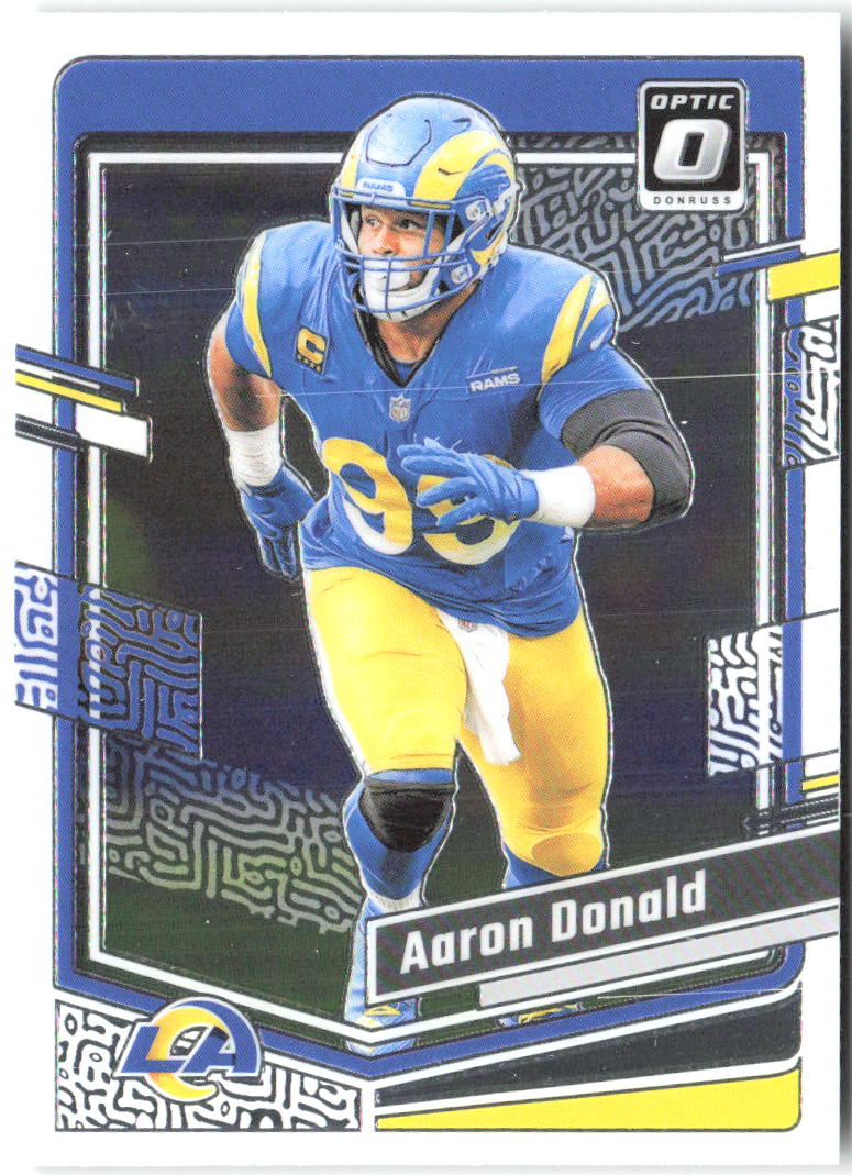 Aaron Donald Donruss Optic 108 2023 Los Angeles Rams
