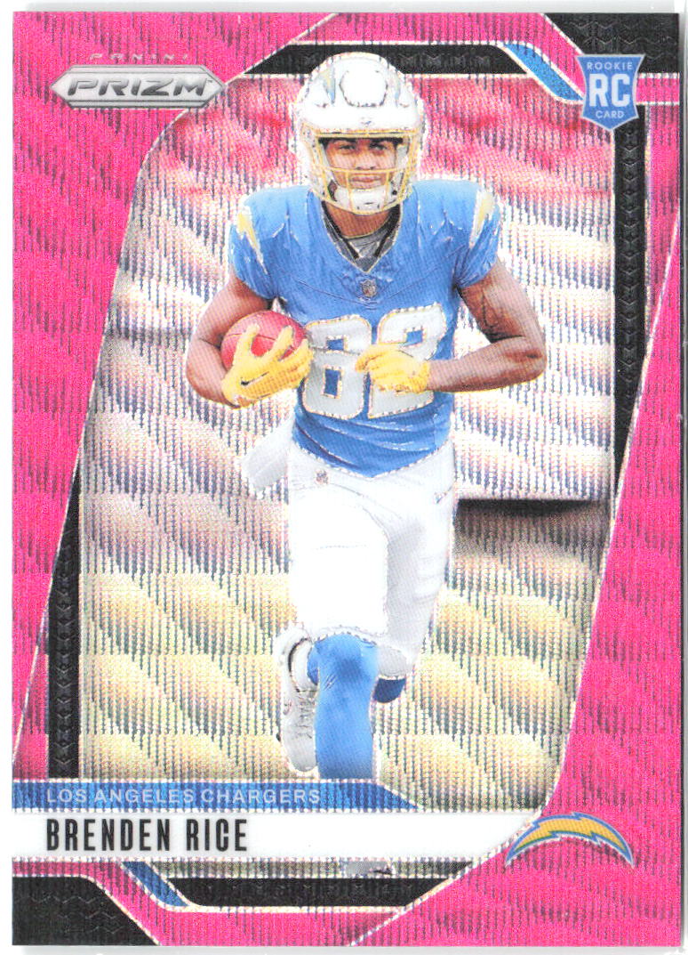 Brenden Rice Panini Prizm - Pink 313 2024 Los Angeles Chargers