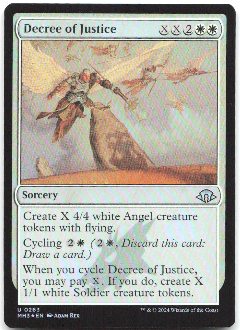 Decree of Justice Foil U Modern Horizons 3 263 NM Adam Rex