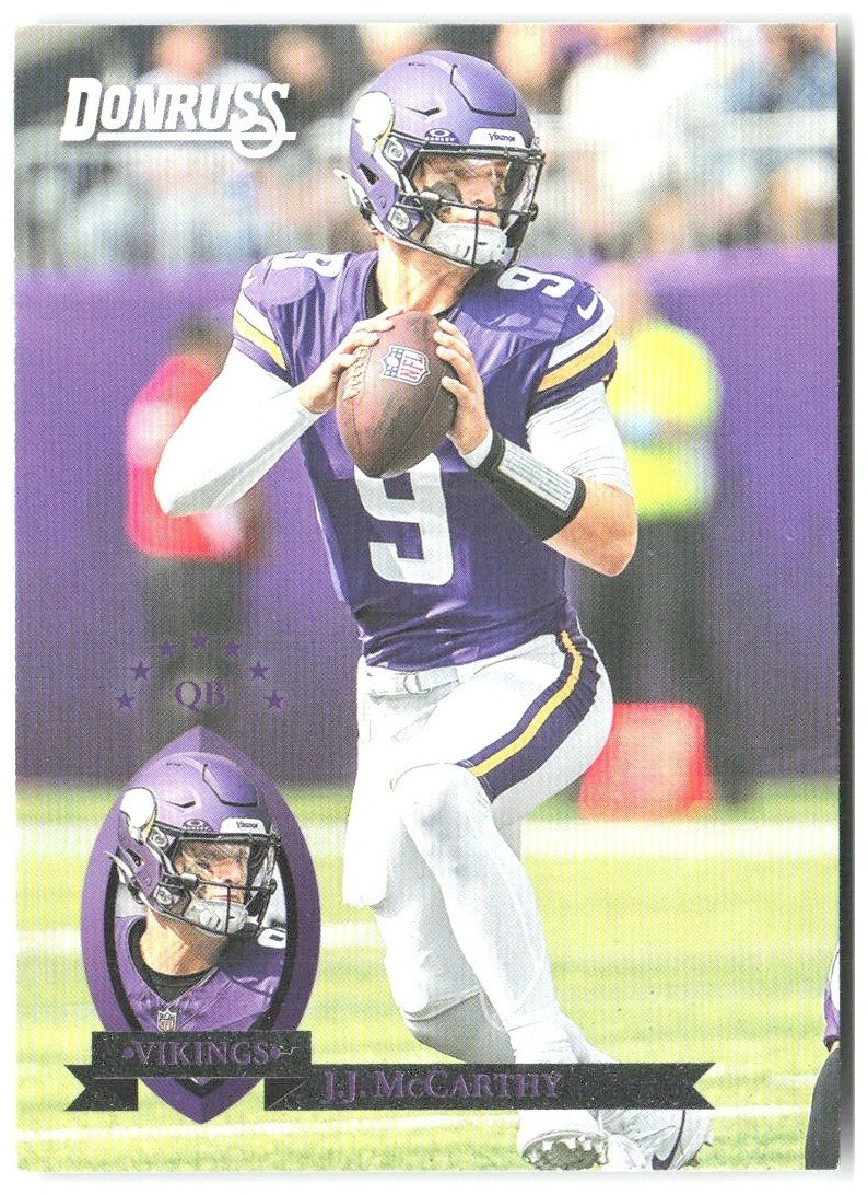 J.J. McCarthy Donruss - Retro 1995 10 2025 Minnesota Vikings