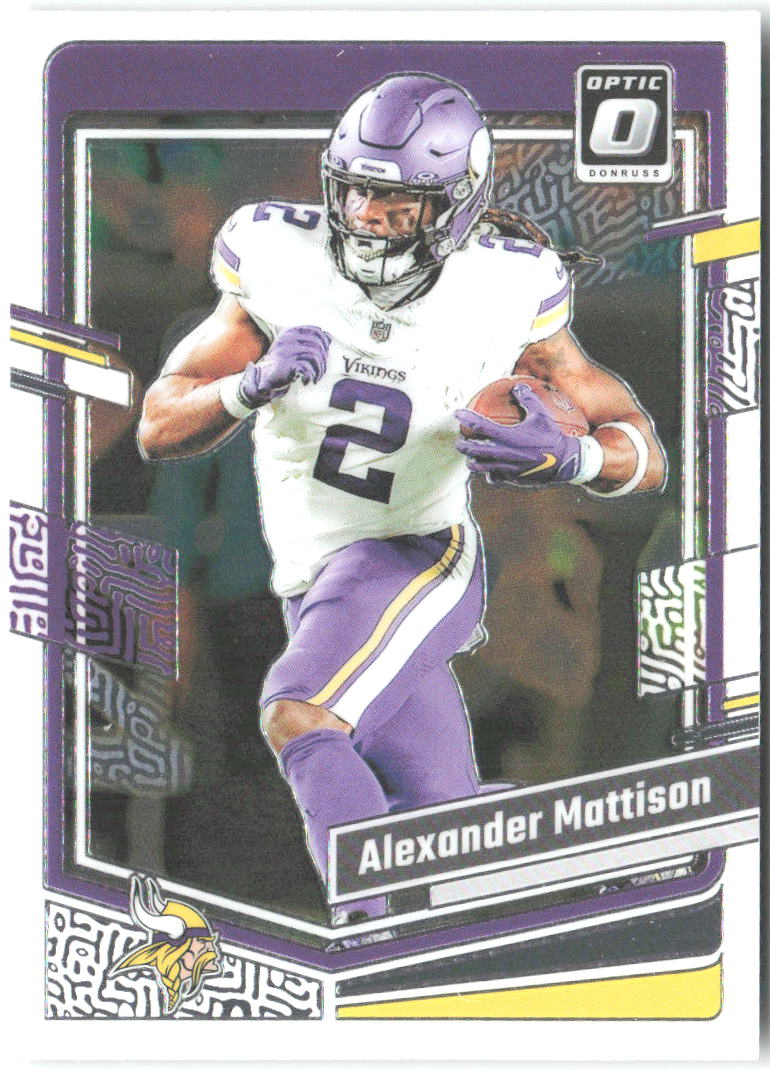 Alexander Mattison Donruss Optic 121 2023 Minnesota Vikings