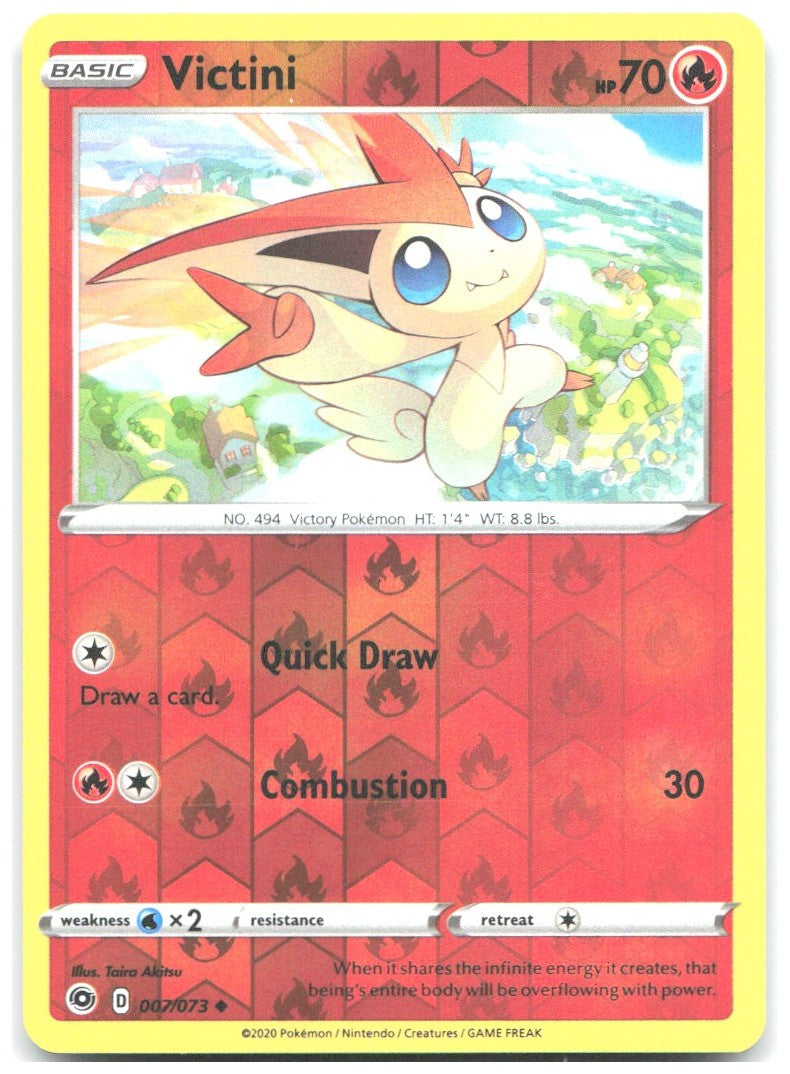 Victini Reverse Holo Uncommon Champion's Path 07/73 NM Taira Akitsu