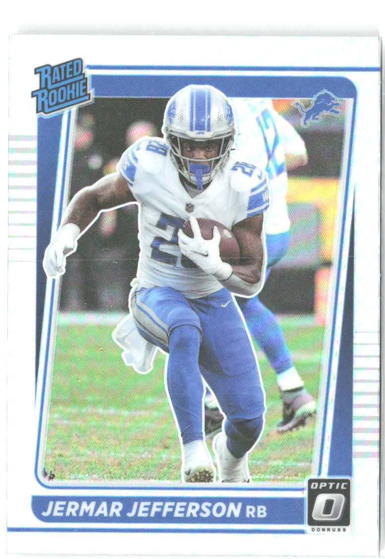 Jermar Jefferson Donruss Optic - Holo 296 2021 Detroit Lions