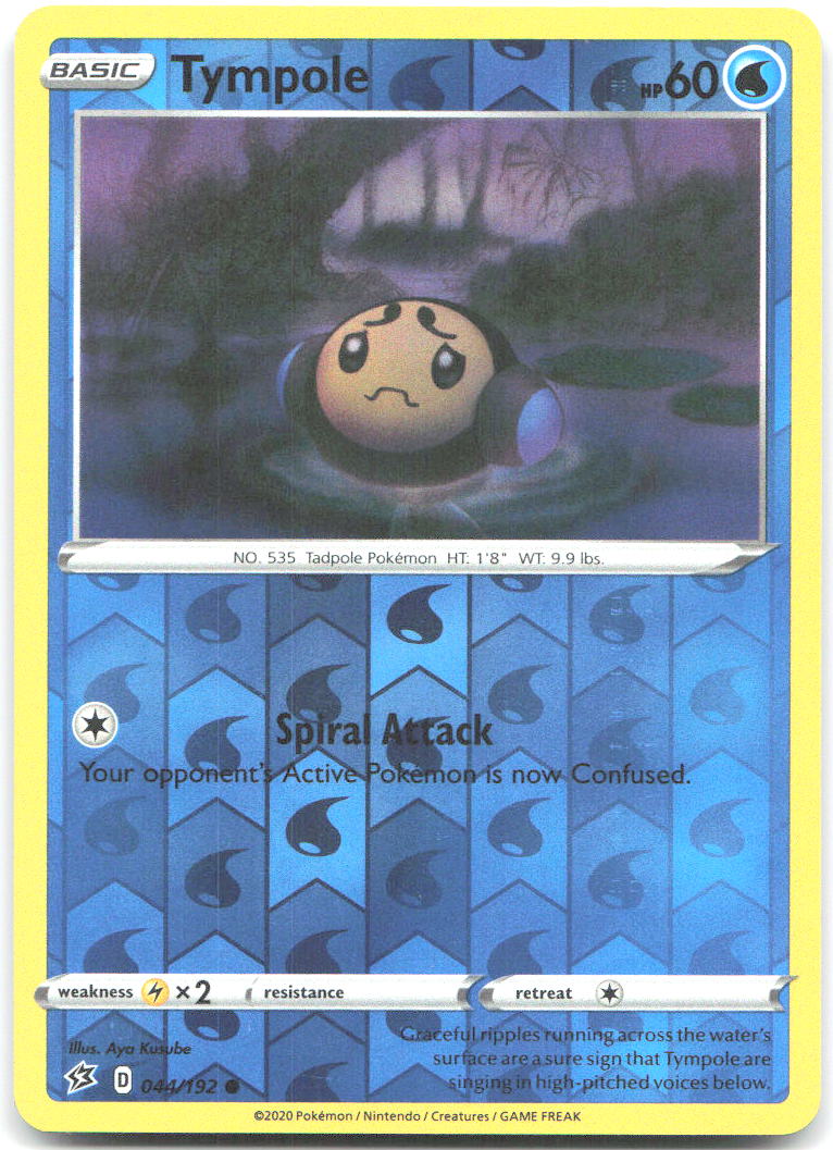 Tympole Reverse Holo Common SWSH02 Rebel Clash 044/192 NM Aya Kusube