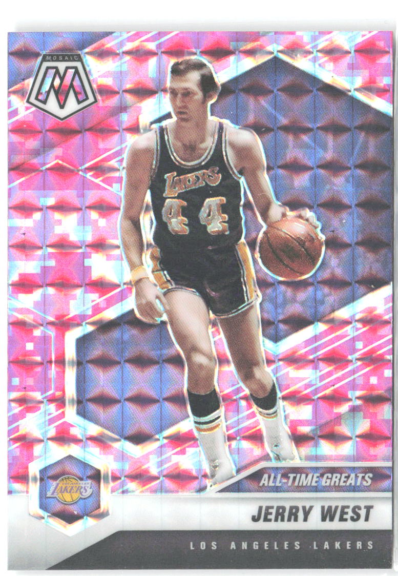 Jerry West Panini Mosaic - Mosaic Camo Pink 293 2020-21 Los Angeles Lakers
