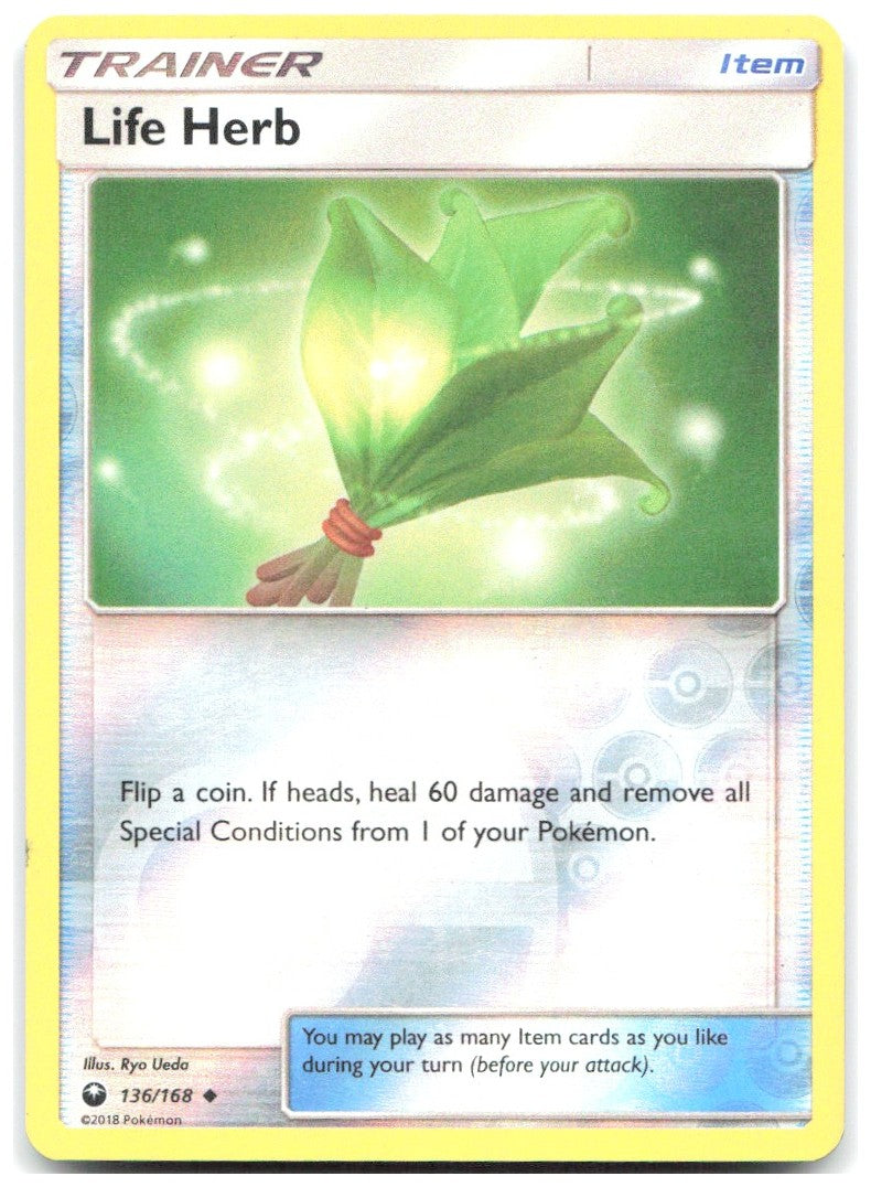 Life Herb Reverse Holo Uncommon SM Celestial Storm 136/168 NM Ryo Ueda