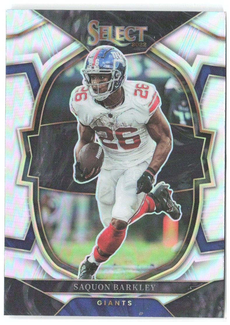 Saquon Barkley Panini Select - Silver Prizm 82 2022 New York Giants