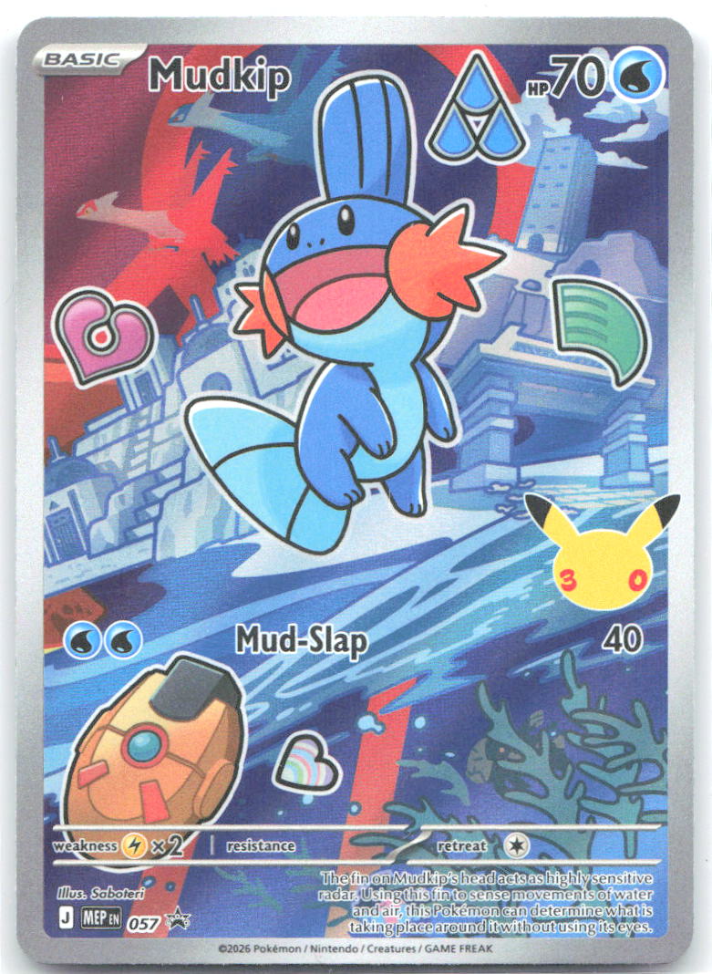 Mudkip Holo Promo ME Mega Evolution Promo 057 NM Saboteri