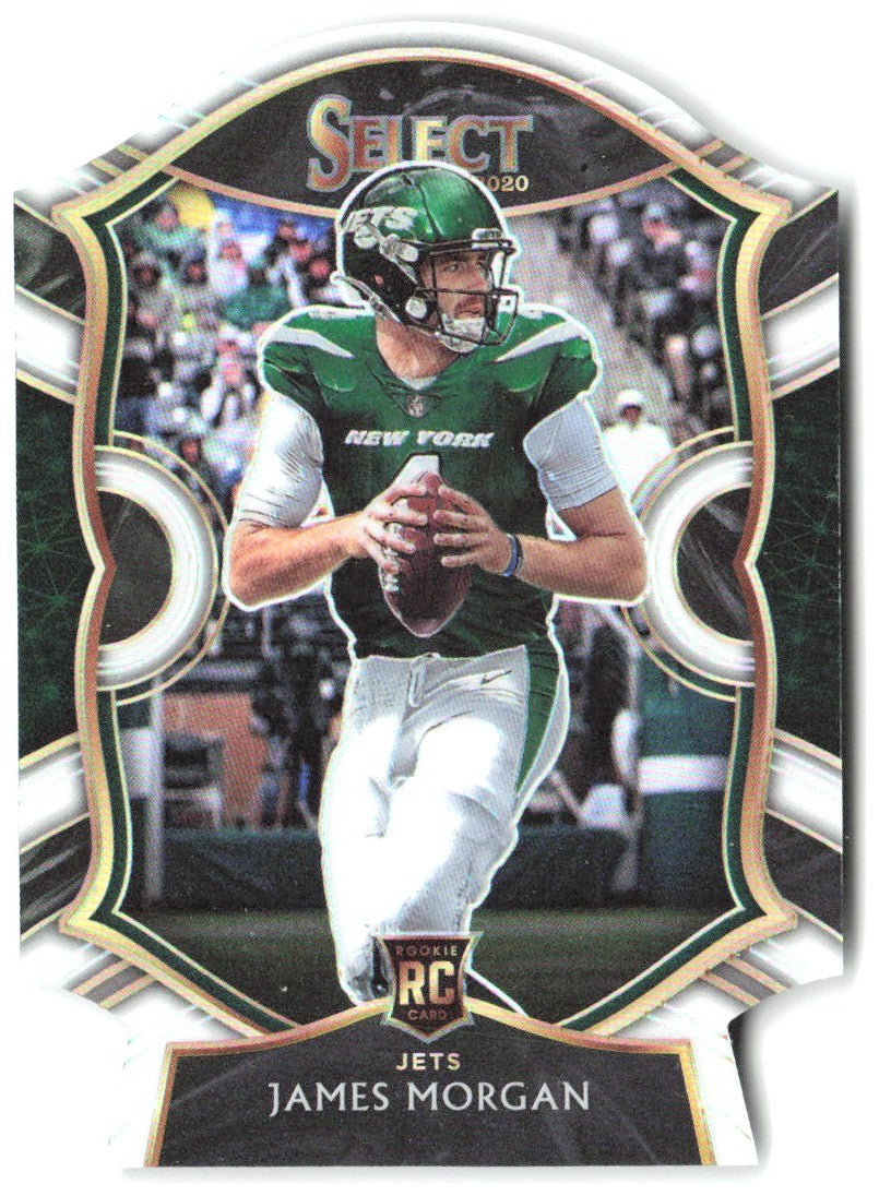James Morgan Panini Select - White Prizm Die Cut 84 2020 New York Jets