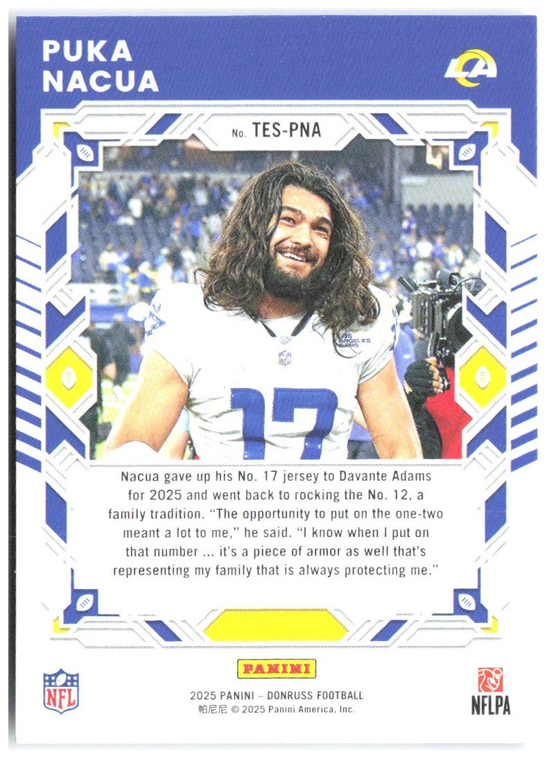 Puka Nacua Donruss - The Elite Series TES-PNA 2025 Los Angeles Rams
