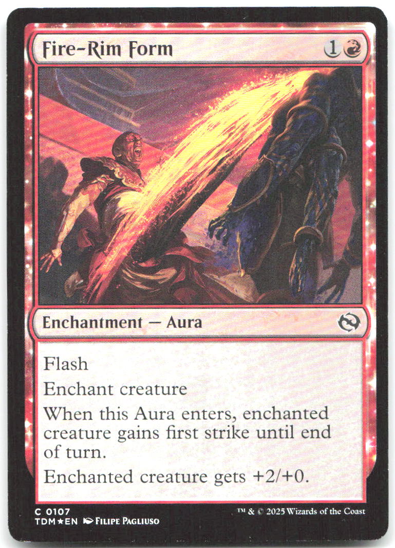 Fire Rim Form Foil C Tarkir Dragonstorm 107 NM Filipe Pagliuso