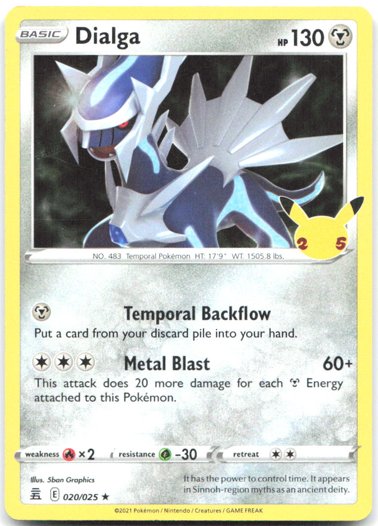 Dialga Holo Rare Celebrations 020/025 NM