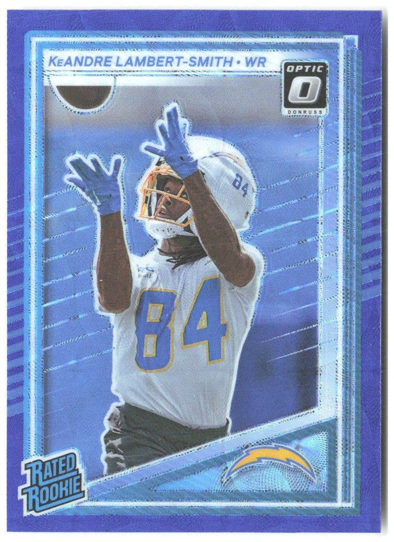 KeAndre Lambert-Smith Donruss - Optic Rated Rookies Blue Scope 367 2025 Chargers