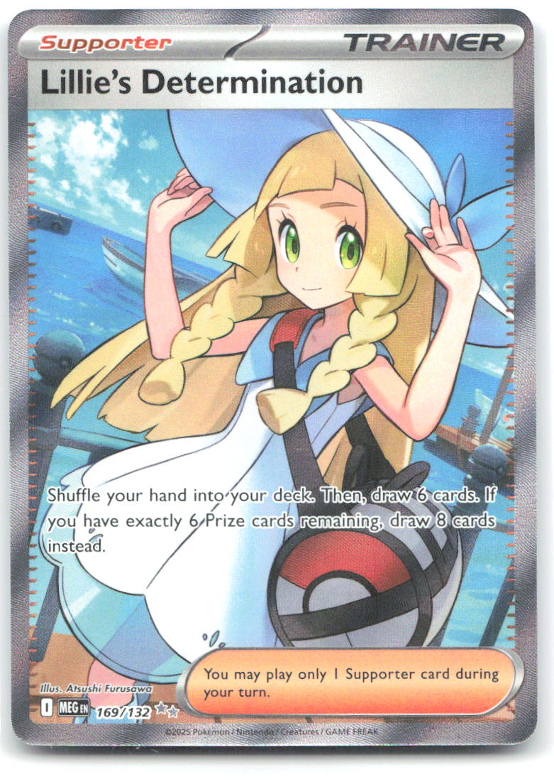 Lillie's Determination Ultra Rare Mega Evolution 169/132 NM Atsushi Furusawa