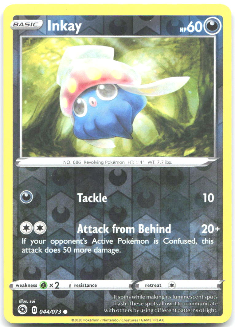Inkay Reverse Holo Common Champion's Path 44/73 NM sui