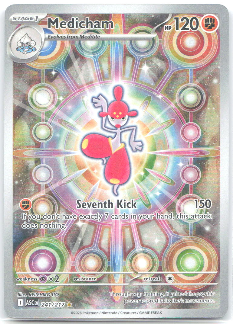 Medicham 241 217 Holo Illustration Rare ME: Ascended Heroes 241/217 NM GIDORA