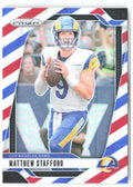 Matthew Stafford Panini Prizm - Red White and Blue 166 2024 Los Angeles Rams