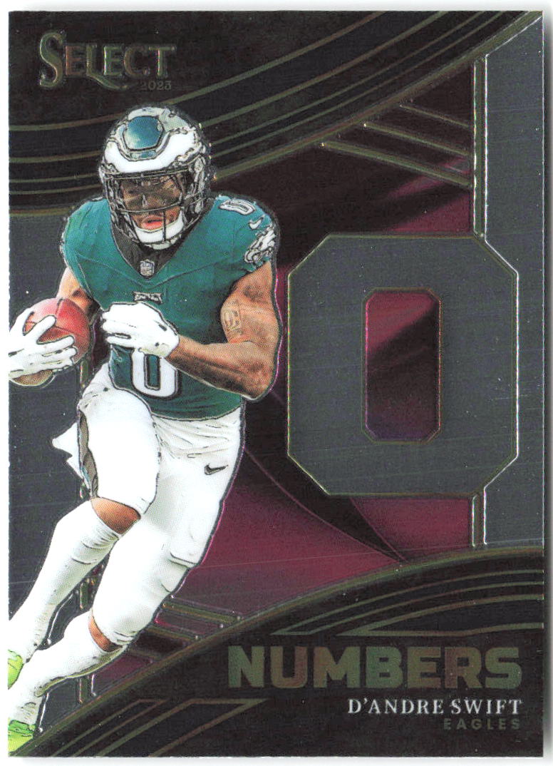D'Andre Swift Panini Select - Numbers NMB-DSW 2023 Philadelphia Eagles