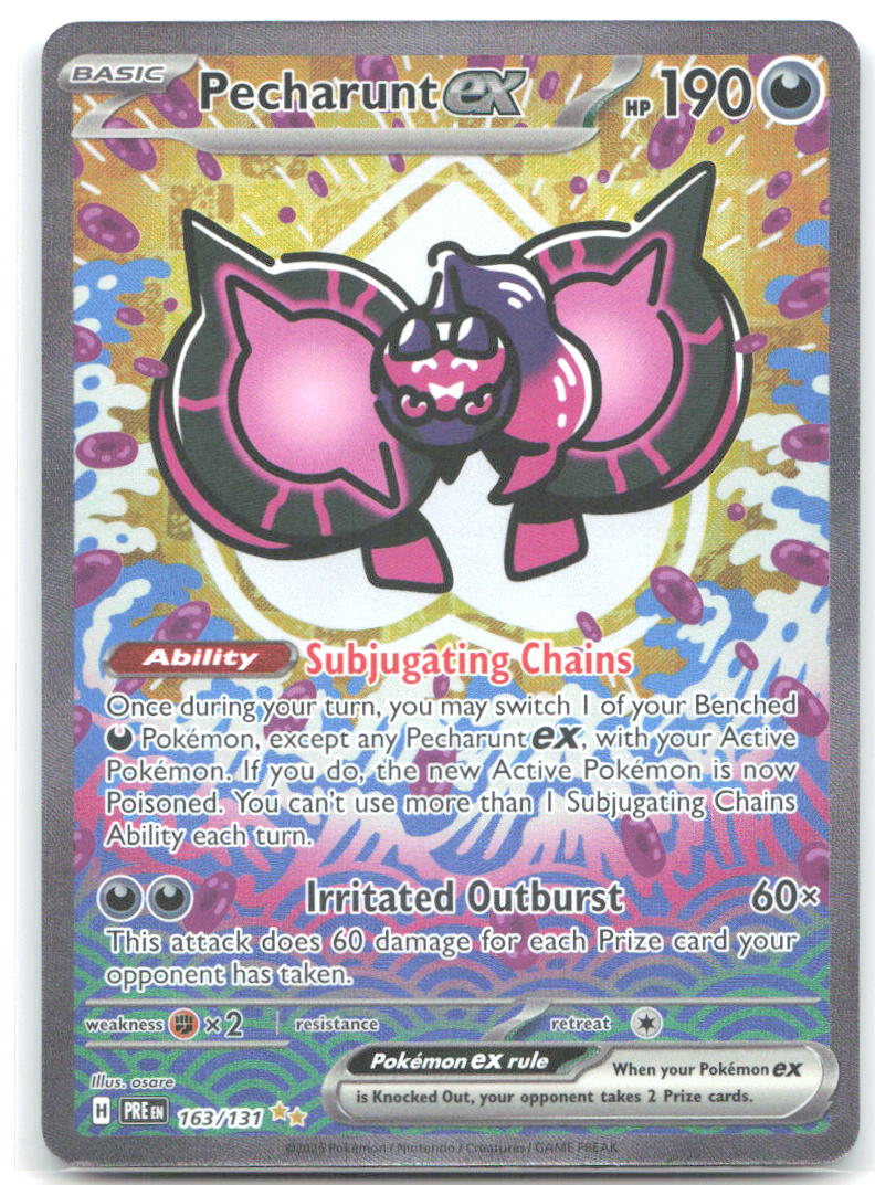 Pecharunt ex Special Illustration Rare SV: Prismatic Evolutions 163/131 NM osare
