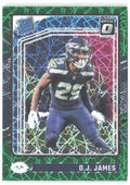 D.J. James Donruss Optic - Green Velocity 222 2024 Seattle Seahawks