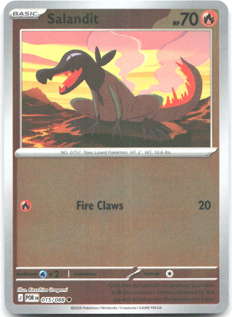 Salandit Reverse Holo Common ME03: Perfect Order 015/088 NM Kazuhisa Uragami