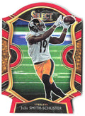 JuJu Smith-Schuster Panini Select Red Prizm Die Cut 40 2020 Pittsburgh Steelers