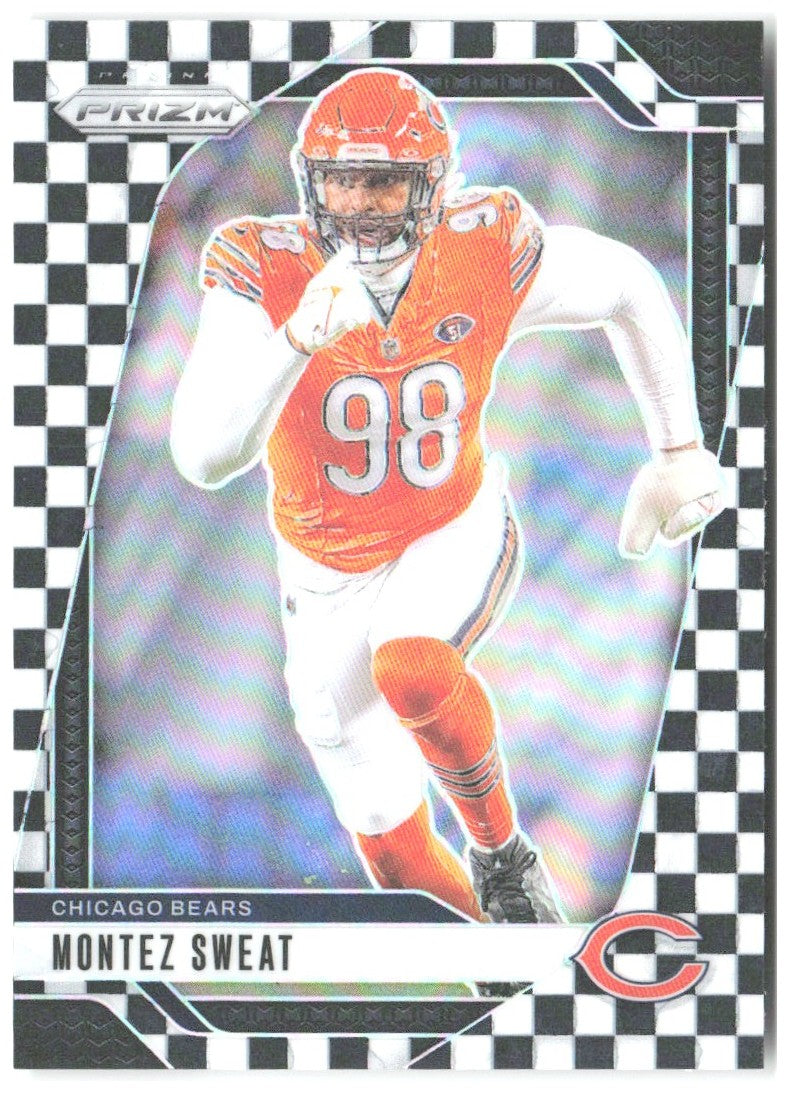 Montez Sweat Panini Prizm - Black and White Checker 50 2024 Chicago Bears