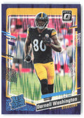 Darnell Washington Donruss Optic - Purple Shock 286 2023 Pittsburgh Steelers