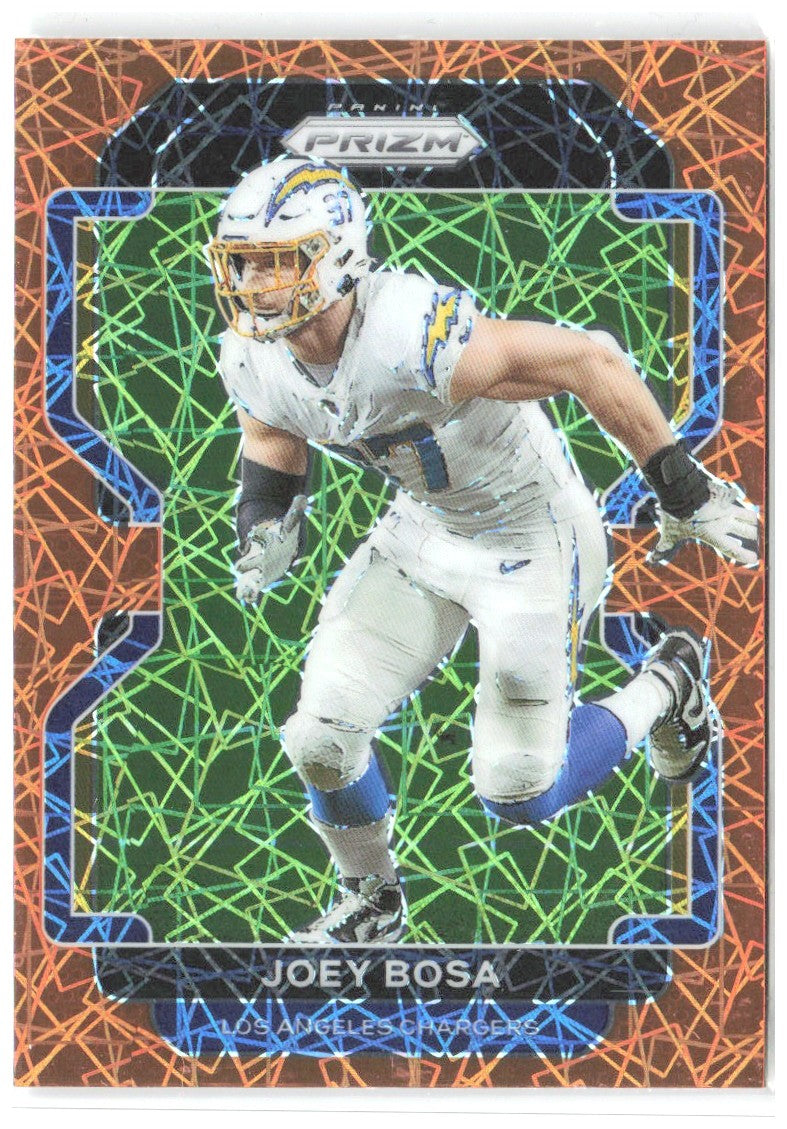 Joey Bosa Panini Prizm - Lazer 171 2021 Los Angeles Chargers