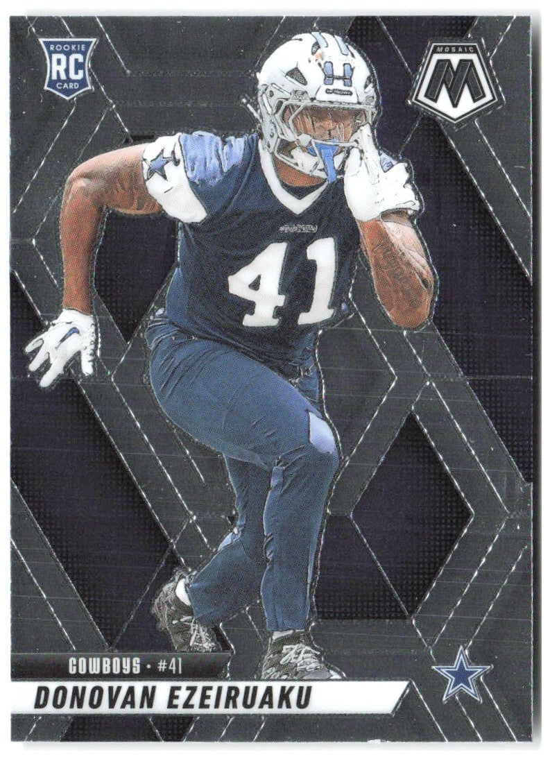 Donovan Ezeiruaku Panini Mosaic 337 2025 Dallas Cowboys RC